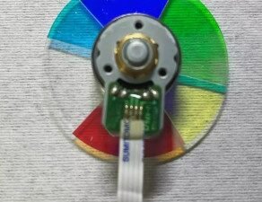 The back of BenQ TH683 color wheel