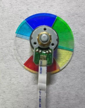 The back of BenQ TH683 color wheel