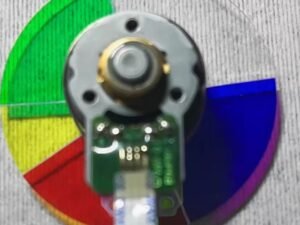 The back of Optoma PRO800P projector color wheel