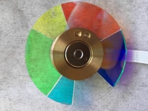 Optoma w512 color wheel, front image, 6 segs, RYGCWB