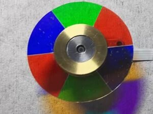 the front of optoma UHD51 color wheel, 6 speed, 6 segments, rgbrgb