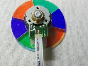 the back of Optoma IS802 projector color wheel, NIDECO motor, 6 segments, RGBRGB