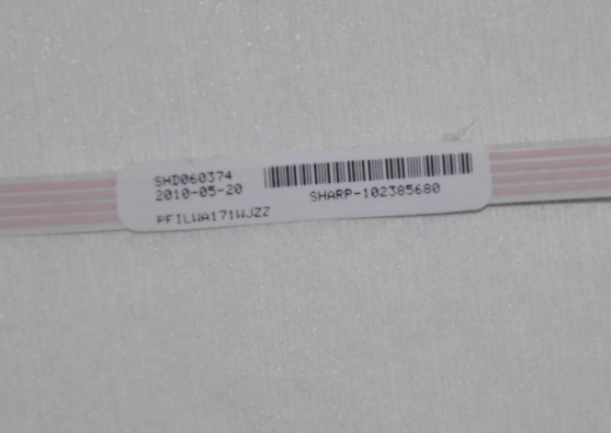 sharp projector PG-D2710X genuine color wheel label 102385680