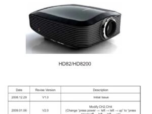 Optoma HD82 projector service manual