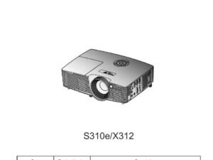 Optoma X312 projecetor service manual