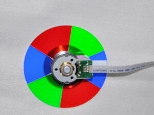 PD F32 sx+ projector genuine colour wheel-Back view, 6x speed. 6 segments