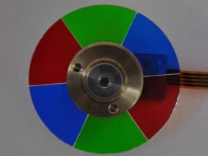Sharp XV-Z18000 projector genuine replacmement color wheel-front view, 6x speed, 6 segments, RGBRGB