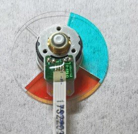 Viewsonic LS620X projector genuine replacment color wheel-Back view