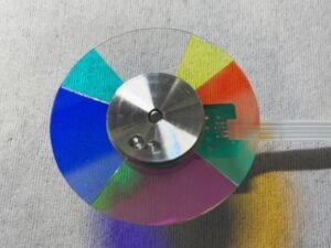 Genuine Viewsonic PJD7822HD projector color wheel-Front view, 6 segments, RGB CWY,