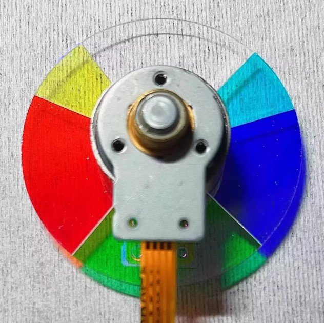 Viewsonic PX703 projector genuine color wheel, Compatible with VS1760 projector. RGBCWY, 6 segments