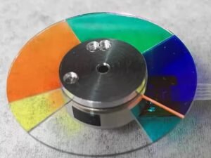 Viewsonic Pro8530HD projector color wheel, genuine replacment- Front views, 6 segments, RGBCWY