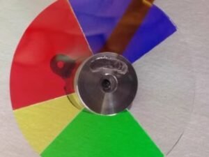 Viewsonic VS11986 projector color wheel- Front view RYGWB, 6 segments