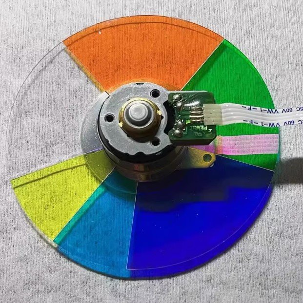 Original Canon LX-MU700 projecor color wheel- Back view