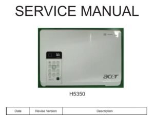 ACER H5350 PROJECTOR SERVICE MANUAL