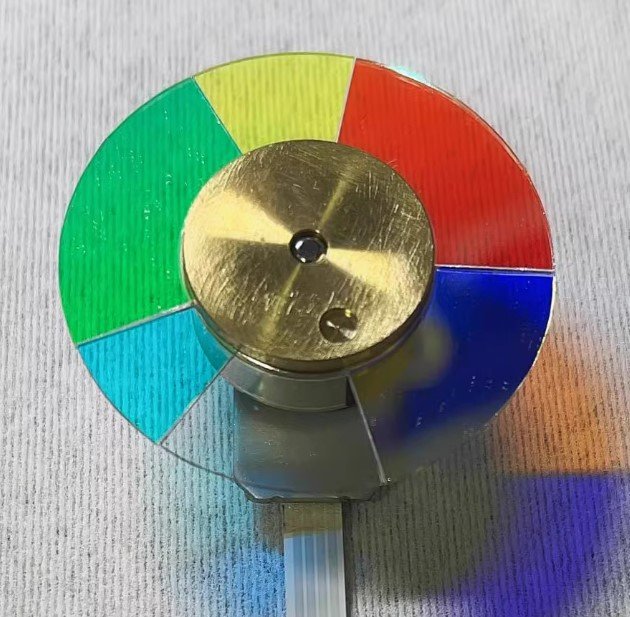 ACER X1261 projector color wheel genuine replacement color wheel, Compatible with ACER D111-Front view