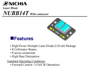 Nichia laser diode array bank NUBB14T with connector