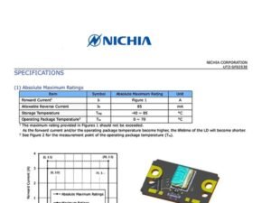 NICHIA NUBB33 Laser Array 455nm 23W datasheet