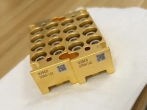 NUBM08 Nichia module rear view with laser diode markings Genuine NICHIA NUBM08 laser unit – serial marked diode module