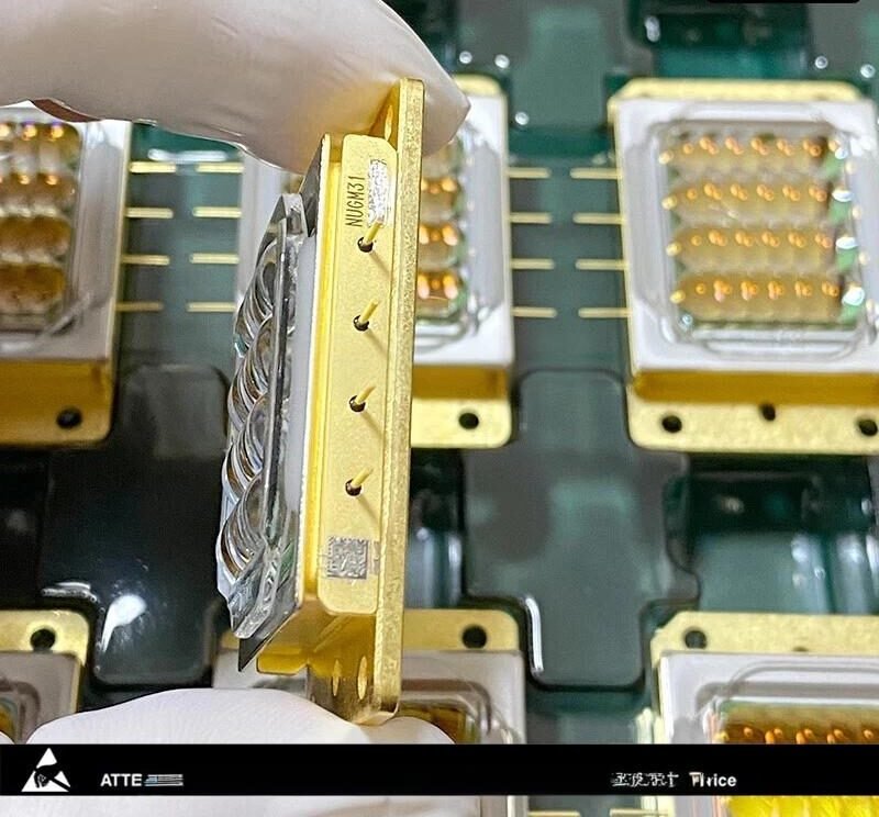 NUGM31 green laser diode array module 525nm 25W - side view