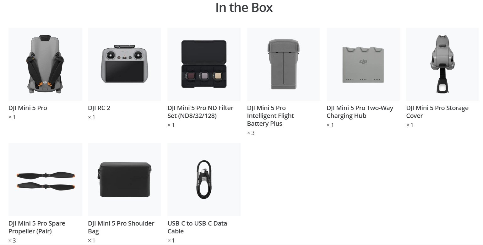 DJI Mini 5 Pro Fly More Combo (DJI RC 2/ N3) Long Battery Life Original New - Image 10