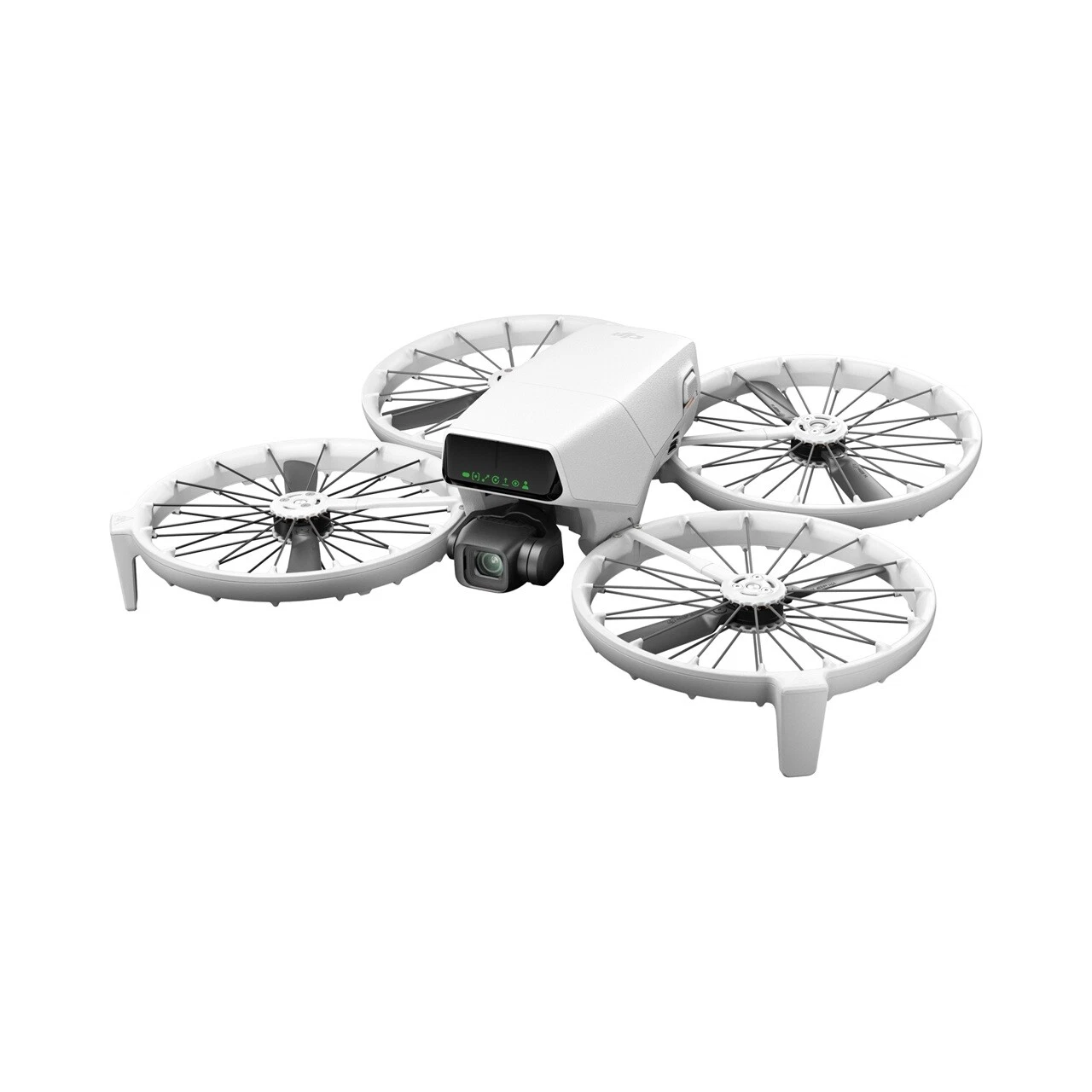 DJI Flip Mini Drone front view with foldable propeller guard