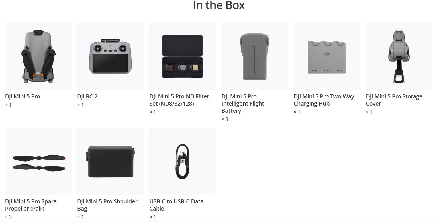 DJI Mini 5 Pro Fly More Combo (DJI RC 2/ N3) Long Battery Life Original New - Image 11