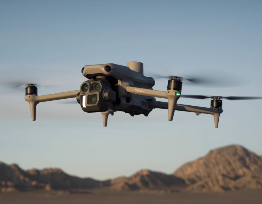 DJI Matrice 4E Enterprise Drone front view with tele camera