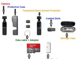 DJI Pocket 2 handheld gimbal camera with accessories