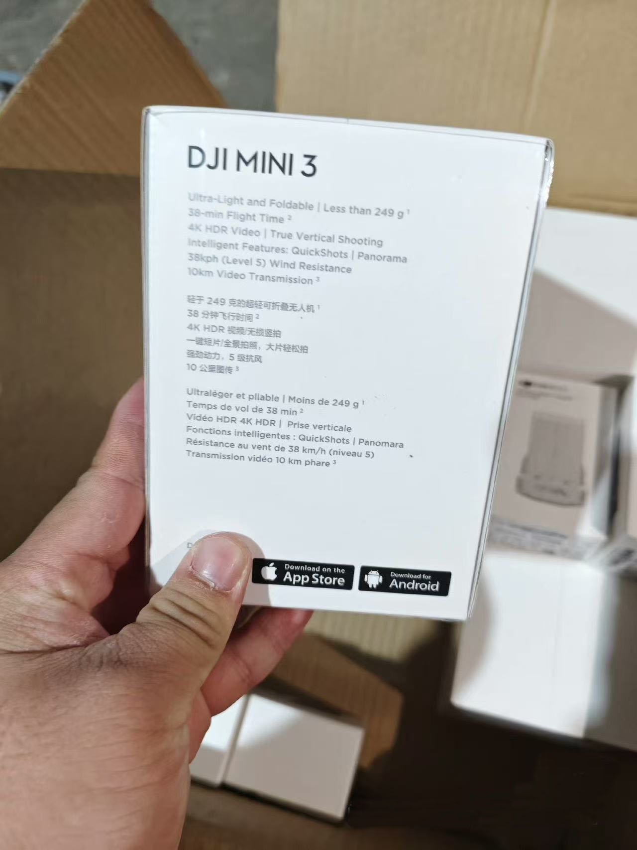 DJI MINI 3 DRONE BODY - NO BATTERY, NO REMOTE, NO CHARGER - IN RETAIL BOX