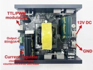 NUGM31 PLPM4L-450B Laser Driver Board 12V Boost 100V 3.3A Front View