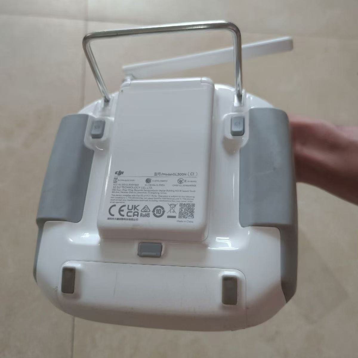 DJI Phantom 4 RTK Remote Controller GL300N Rear View with DJI Logo and Part Number