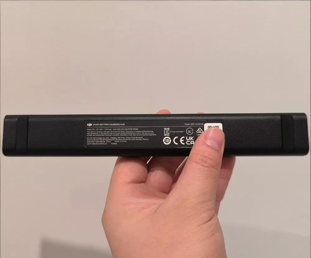 DJI Avata Battery Charging Hub Close-up Ports