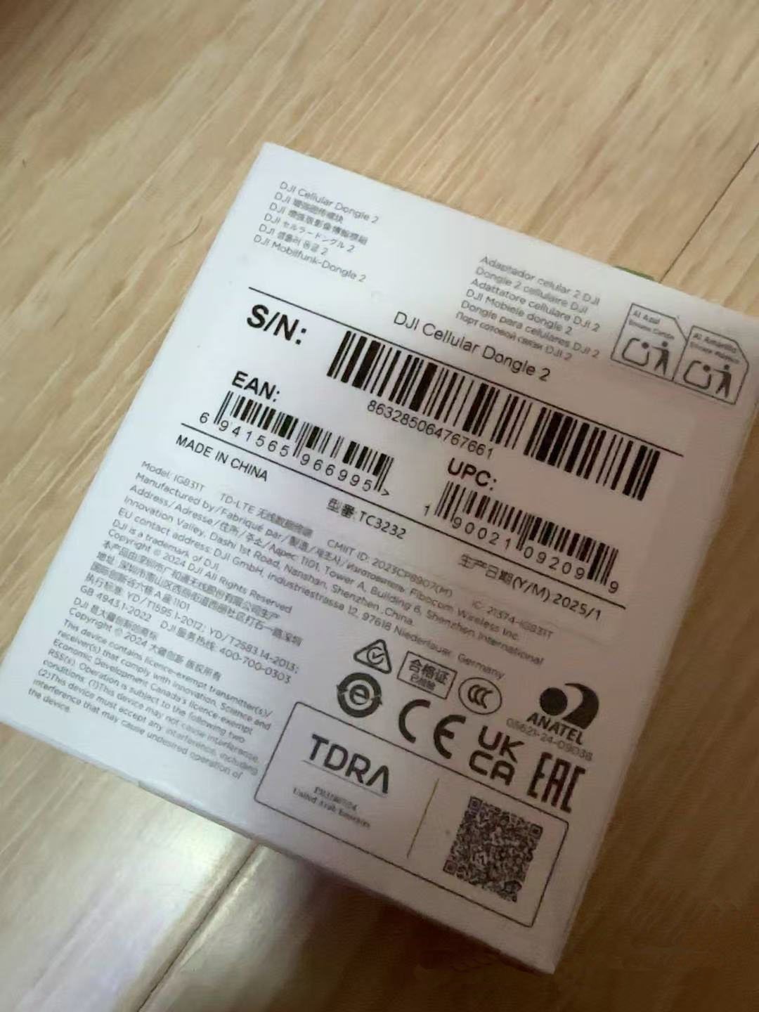 DJI Cellular Dongle 2 4G Port and Antenna Detail