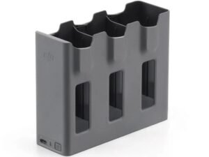 Close-up of DJI Mavic 4 Pro Parallel Charging Hub connectors and power label