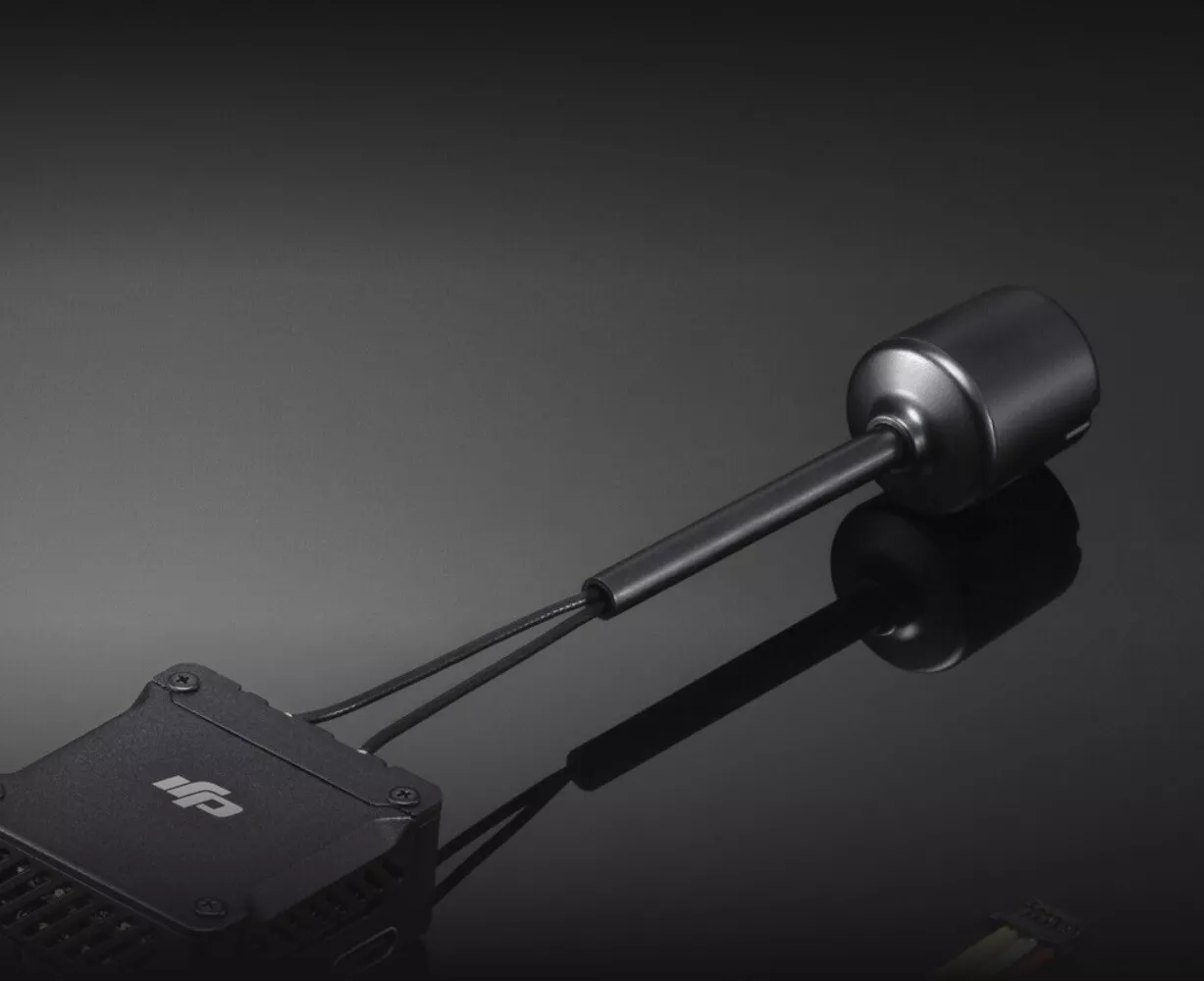 Side angle of DJI O3 Air Unit Antenna showing length and connector