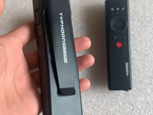 Close-up of YUNEEC Wizard Wand Controller Buttons and Indicators